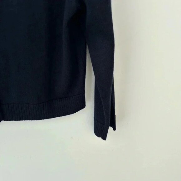 Karl Lagerfeld navy blue cardigan pearl button - Picture 3 of 7